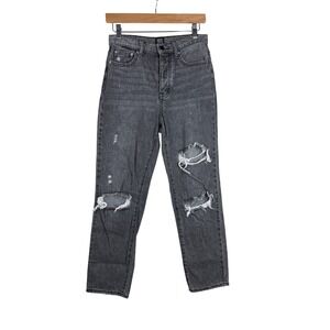 BDG Slim Straight Distressed Jeans size 26 Black